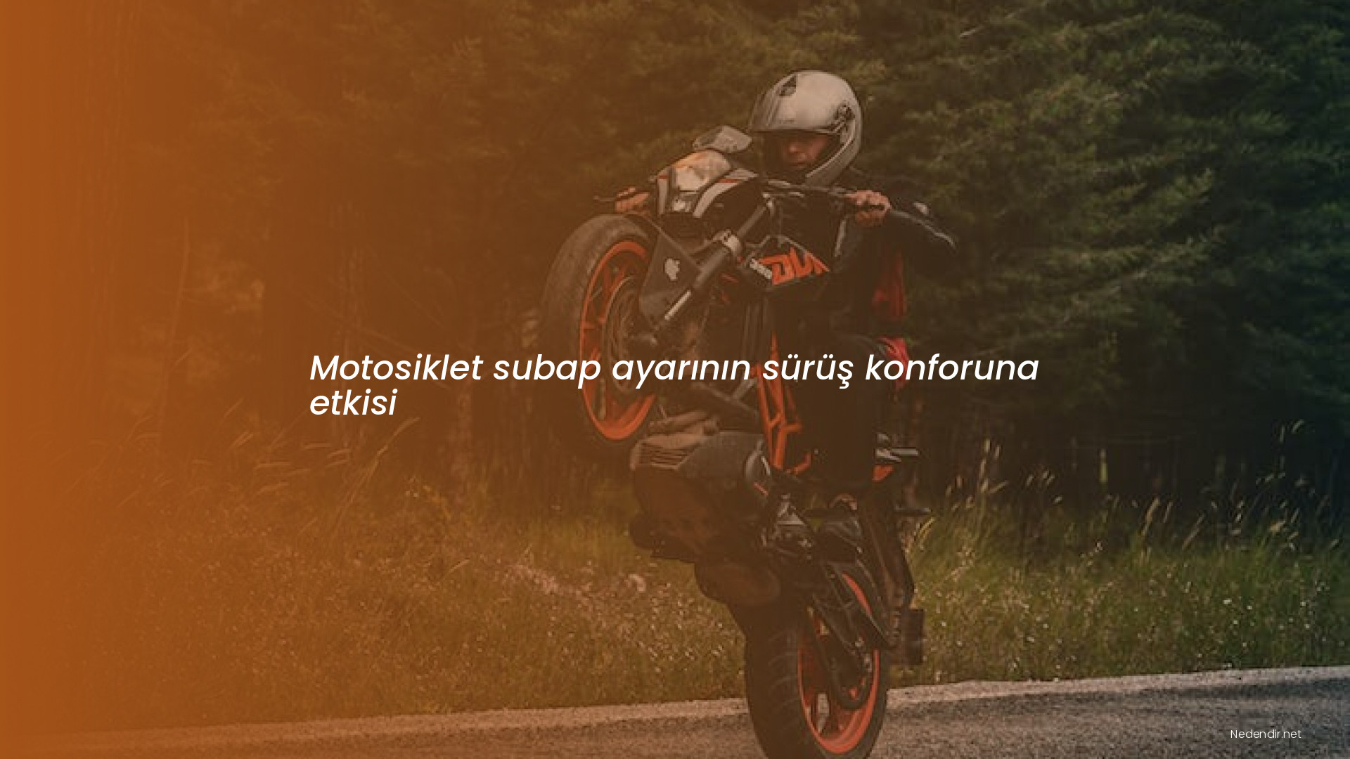 Motosiklet subap ayarının sürüş konforuna etkisi Motosiklet subap ayarının sürüş konforuna etkisi