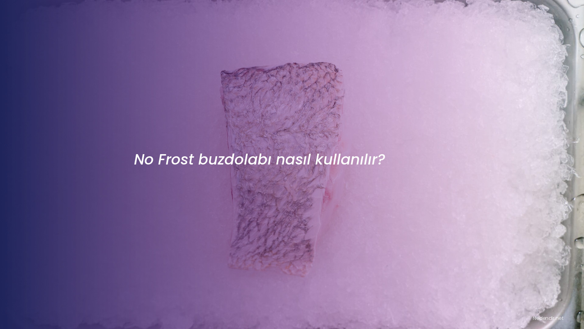 No Frost buzdolabı nasıl kullanılır?