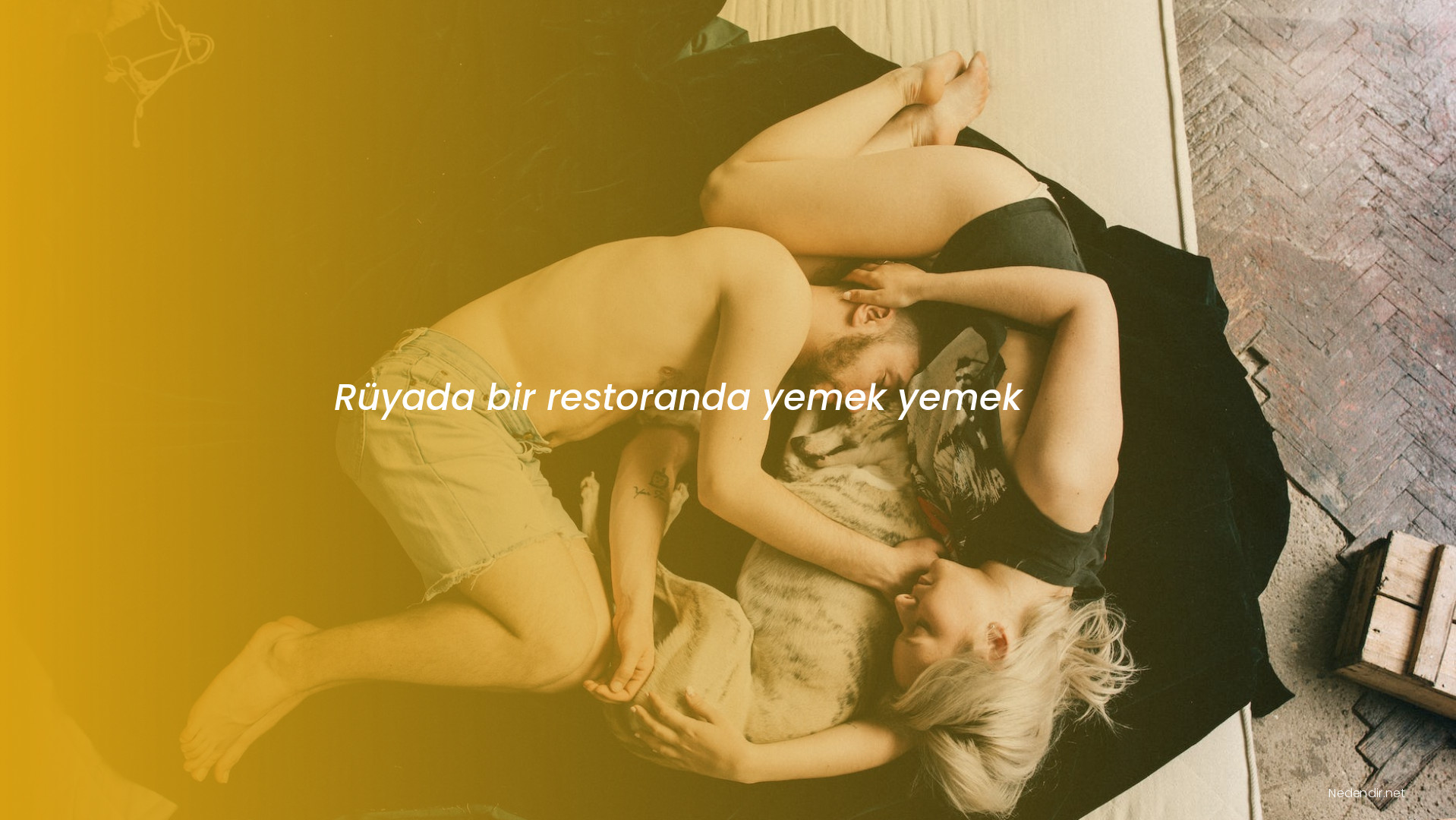 Rüyada bir restoranda yemek yemek
