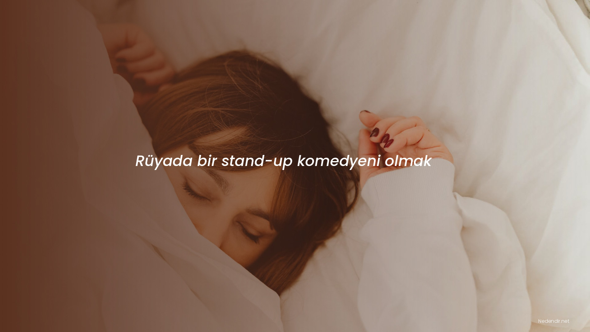 Rüyada bir stand-up komedyeni olmak