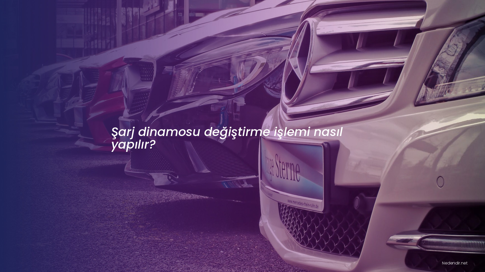 Şarj dinamosu değiştirme işlemi nasıl yapılır?