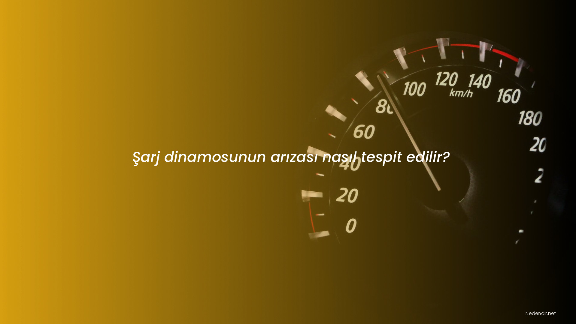 Şarj dinamosunun arızası nasıl tespit edilir?