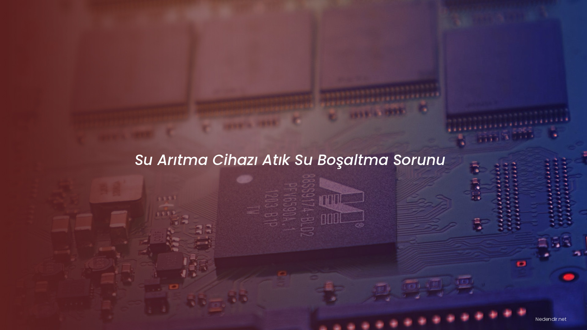 Su Arıtma Cihazı Atık Su Boşaltma Sorunu