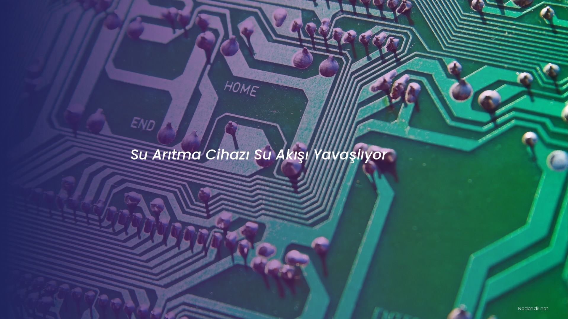 Su Arıtma Cihazı Su Akışı Yavaşlıyor