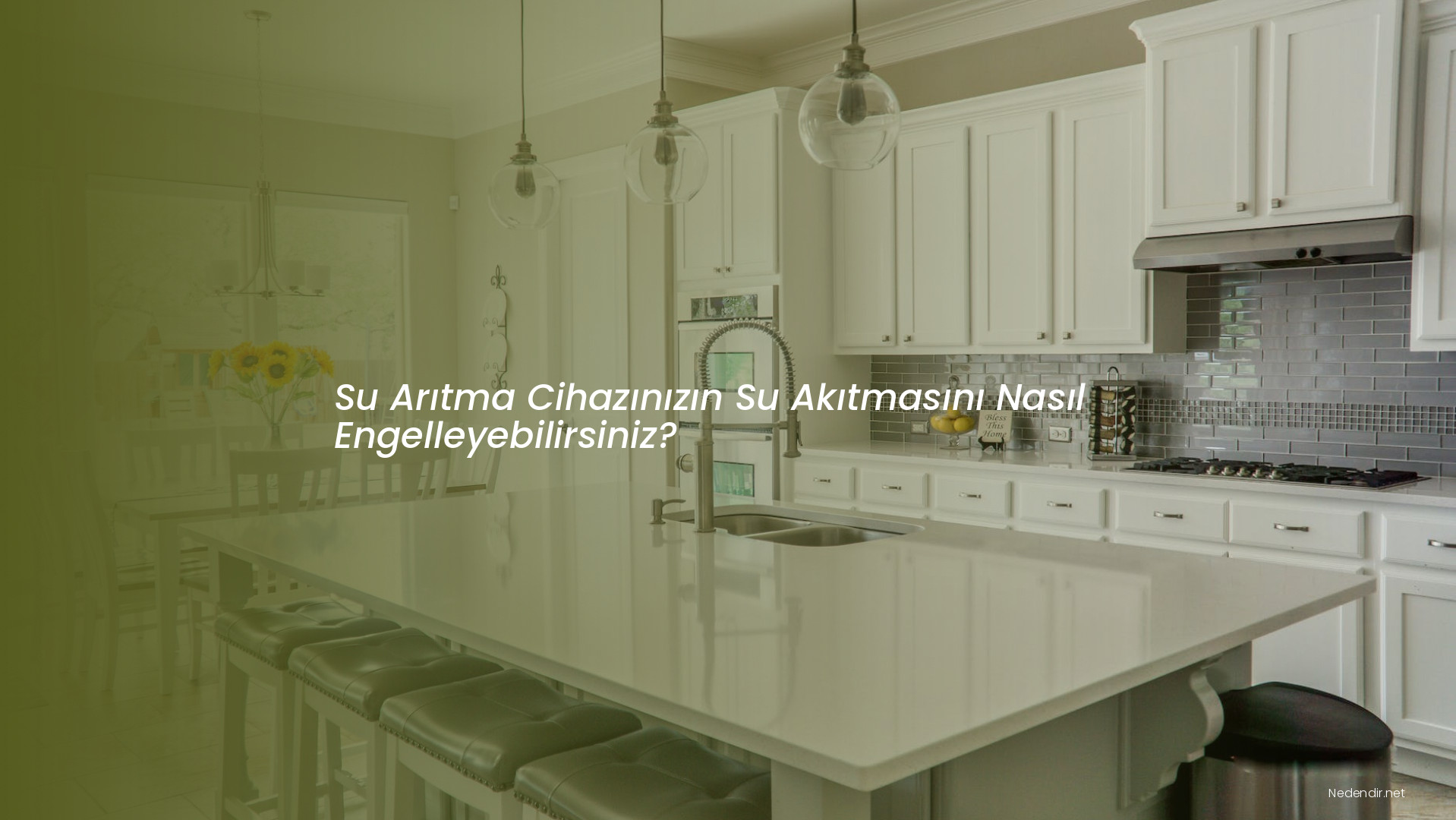 Su Arıtma Cihazınızın Su Akıtmasını Nasıl Engelleyebilirsiniz?