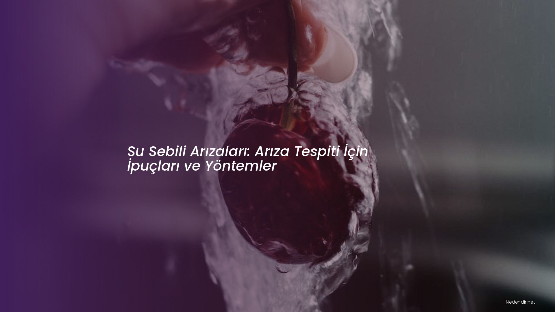 Su Sebili Arızaları: Arıza Tespiti İçin İpuçları ve Yöntemler