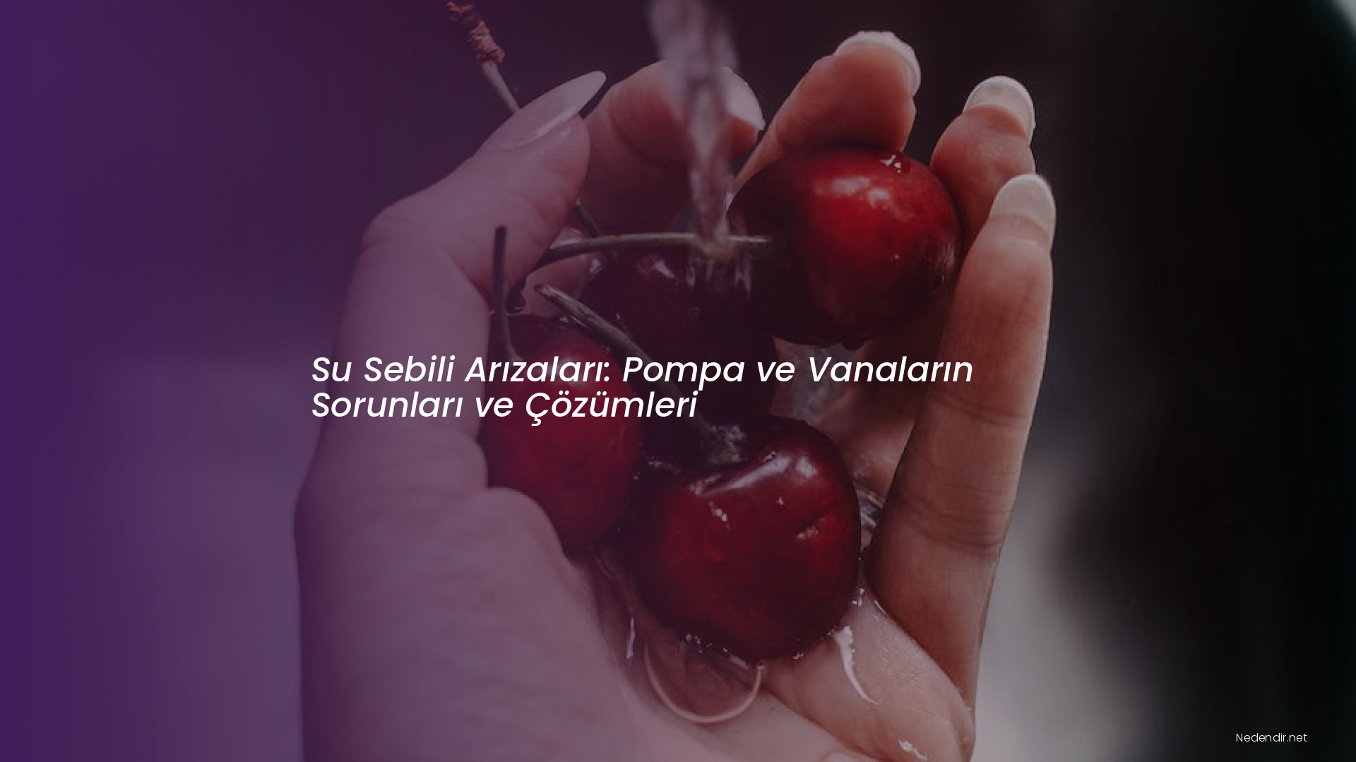 Su Sebili Arızaları: Pompa ve Vanaların Sorunları ve Çözümleri