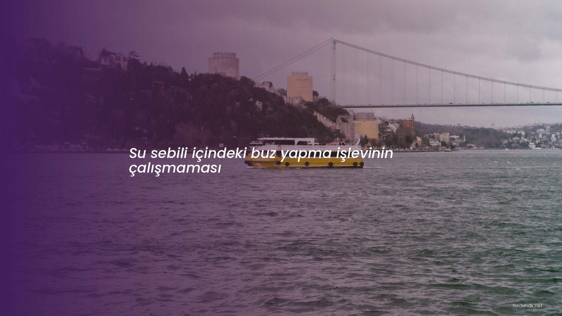 Su sebili içindeki buz yapma işlevinin çalışmaması