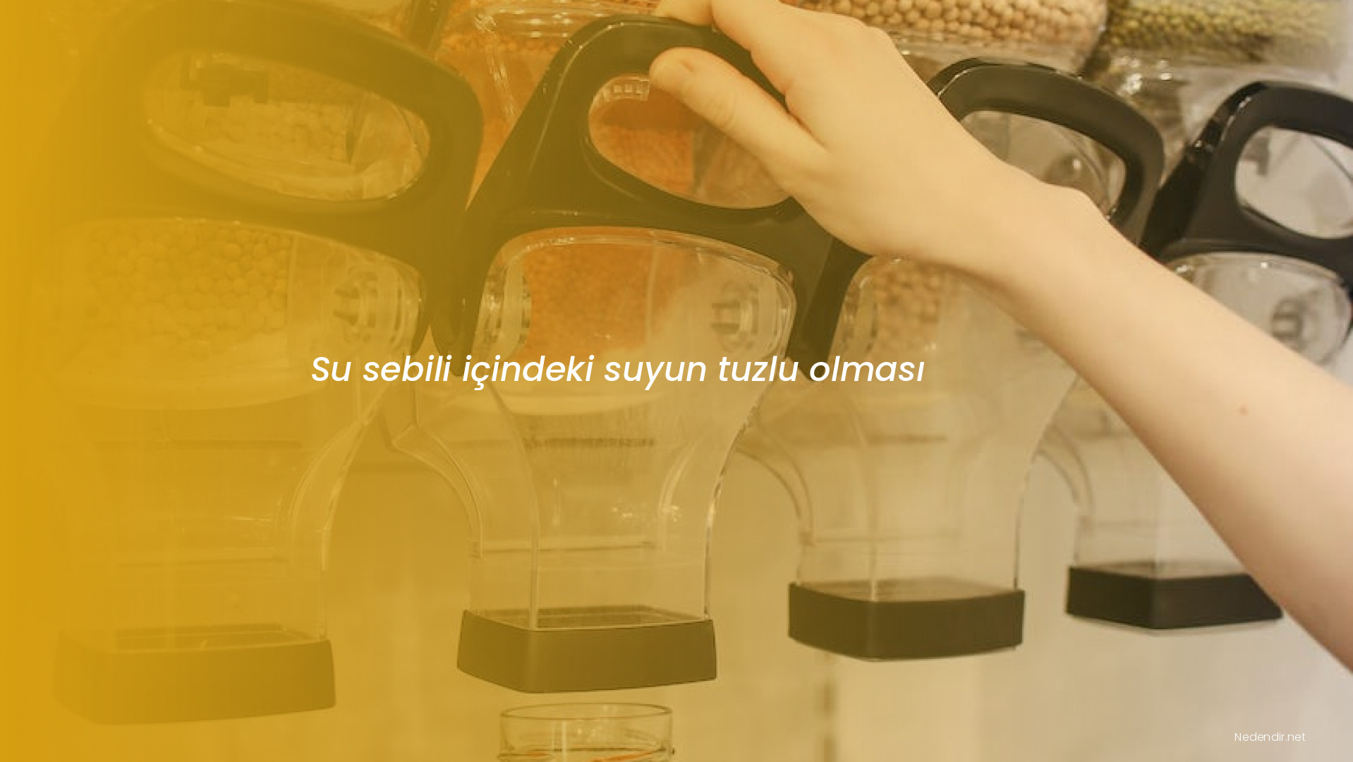 Su sebili içindeki suyun tuzlu olması