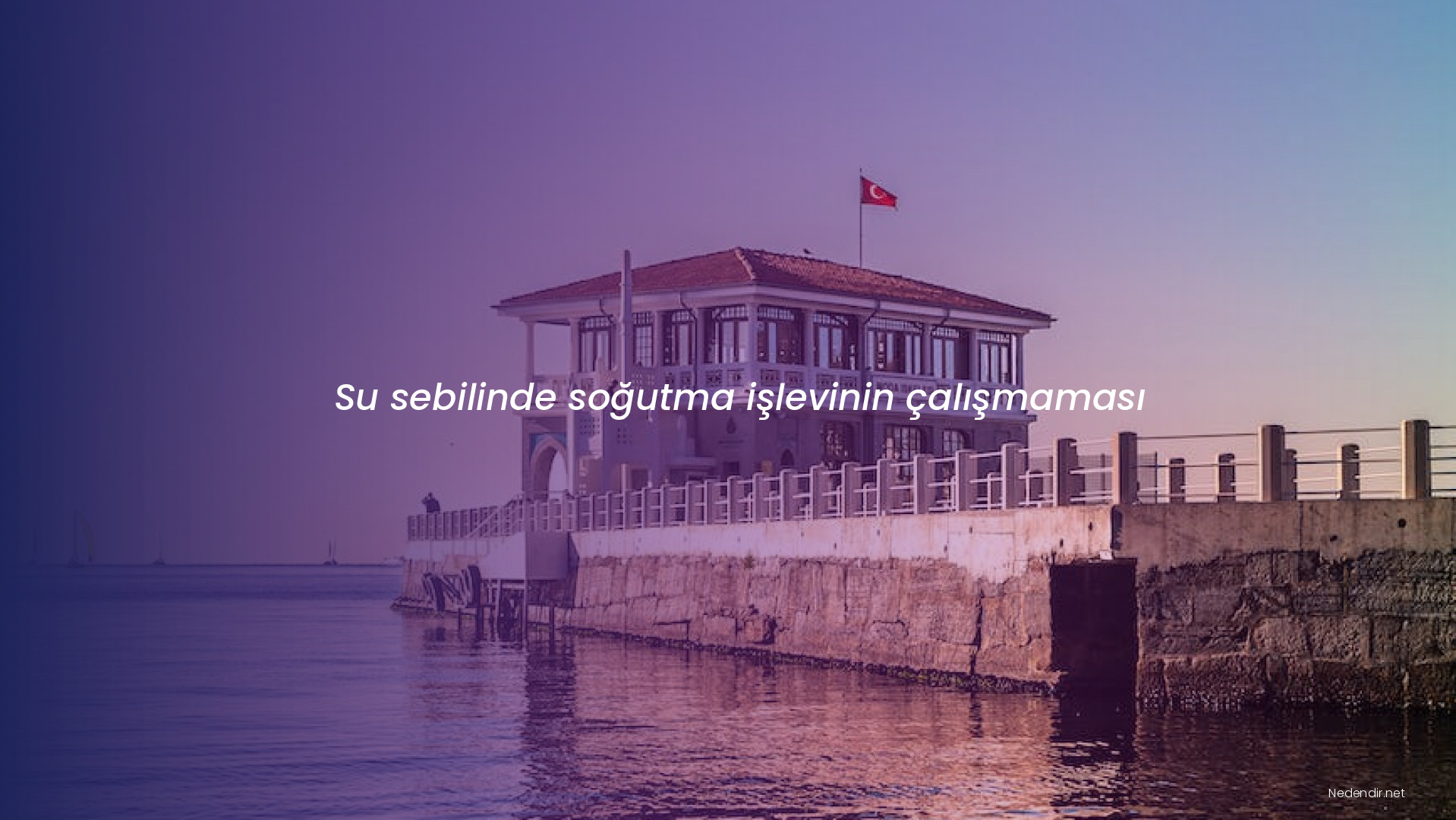 Su sebilinde soğutma işlevinin çalışmaması