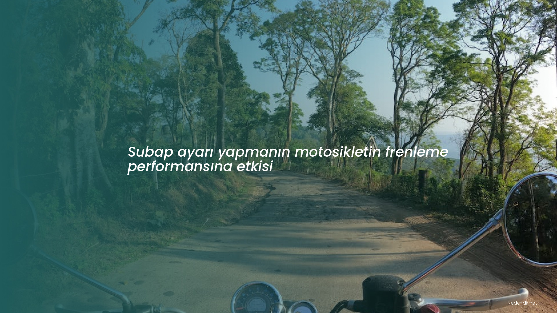 Subap ayarı yapmanın motosikletin frenleme performansına etkisi Subap ayarı yapmanın motosikletin frenleme performansına etkisi