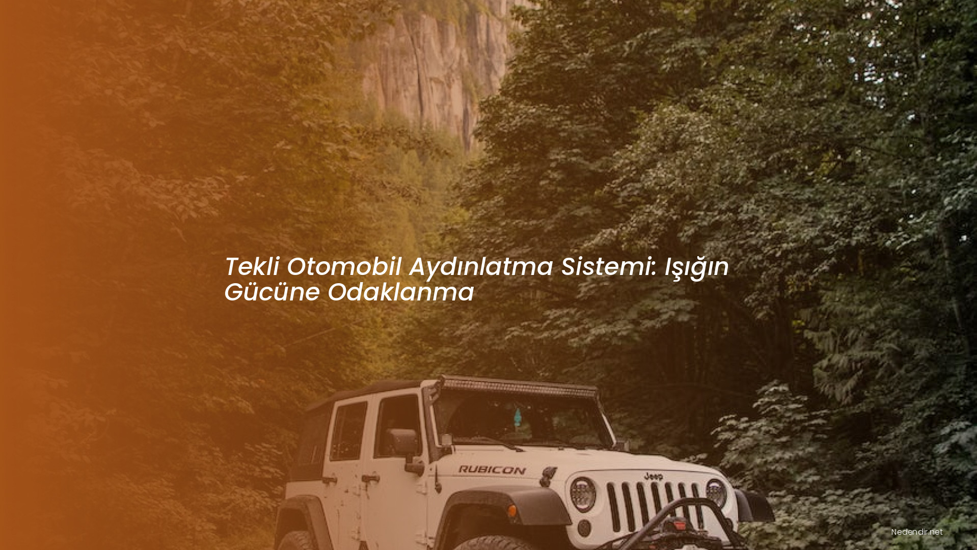 Tekli Otomobil Aydınlatma Sistemi: Işığın Gücüne Odaklanma