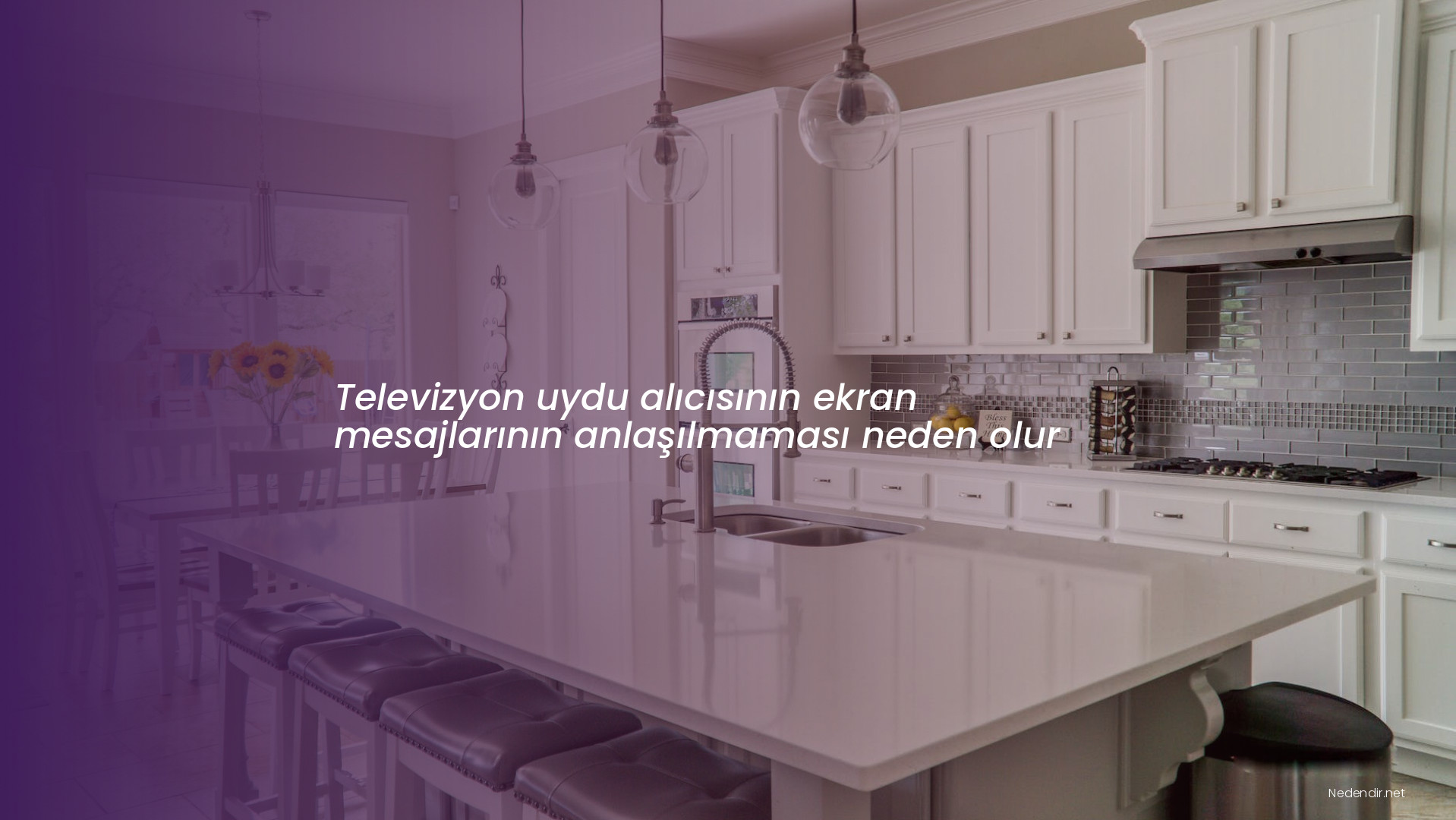 Televizyon uydu alıcısının ekran mesajlarının anlaşılmaması neden olur