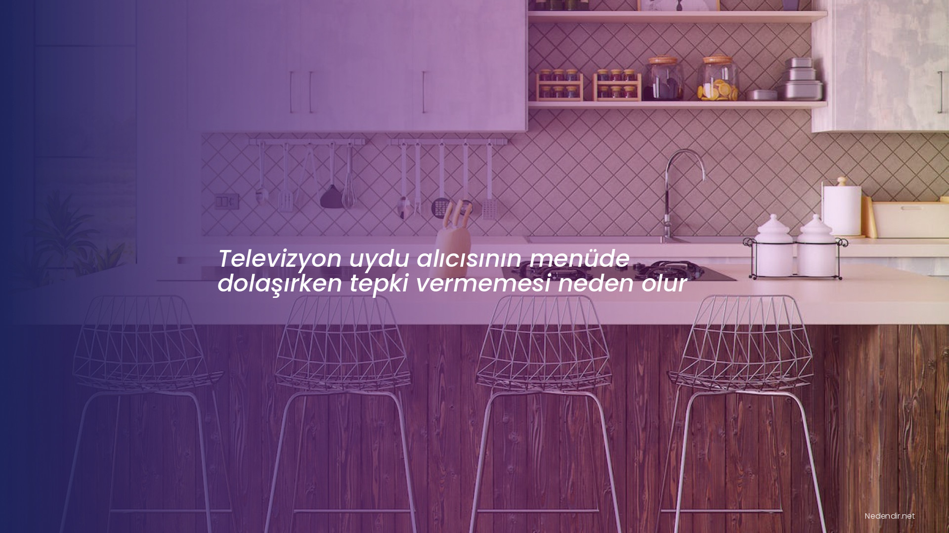Televizyon uydu alıcısının menüde dolaşırken tepki vermemesi neden olur