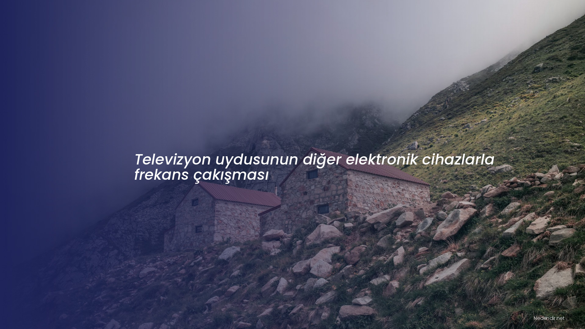 Televizyon uydusunun diğer elektronik cihazlarla frekans çakışması