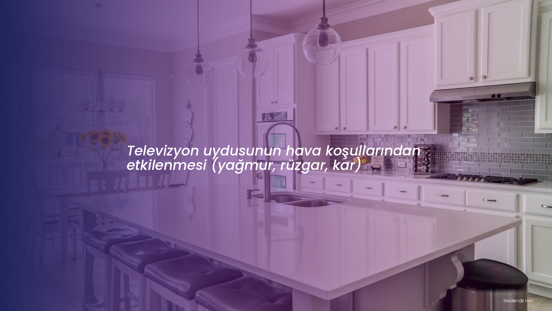 Televizyon uydusunun hava koşullarından etkilenmesi (yağmur, rüzgar, kar)