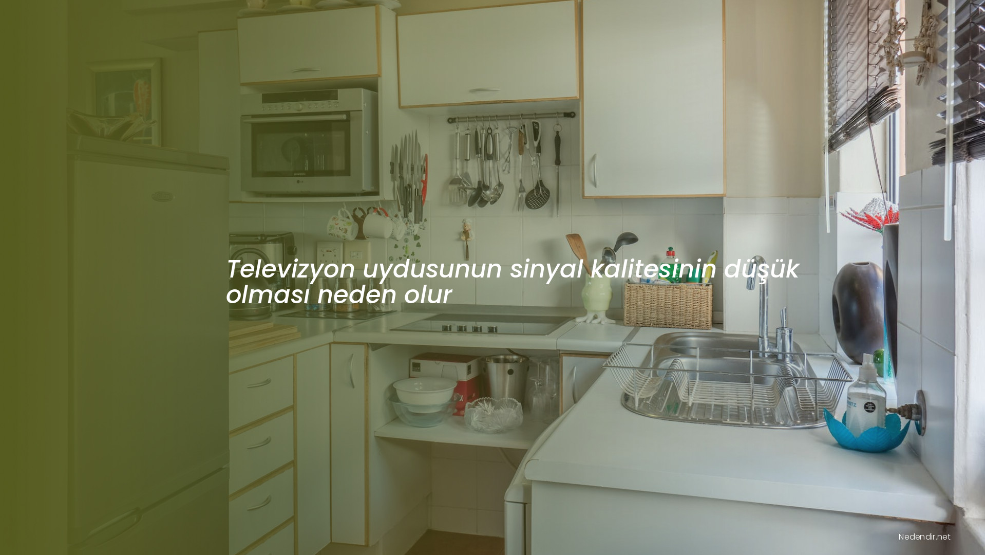 Televizyon uydusunun sinyal kalitesinin düşük olması neden olur