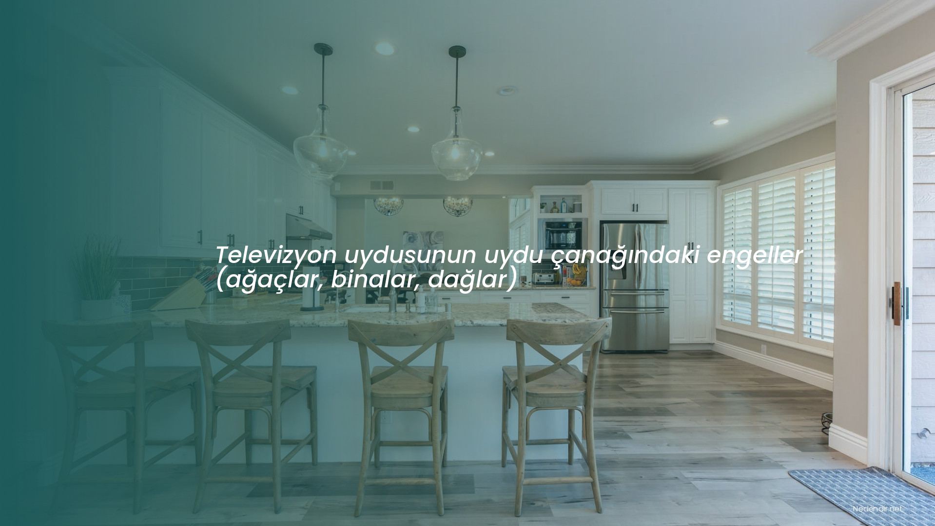 Televizyon uydusunun uydu çanağındaki engeller (ağaçlar, binalar, dağlar)