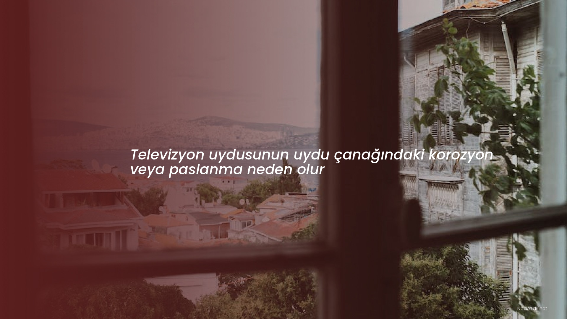 Televizyon uydusunun uydu çanağındaki korozyon veya paslanma neden olur