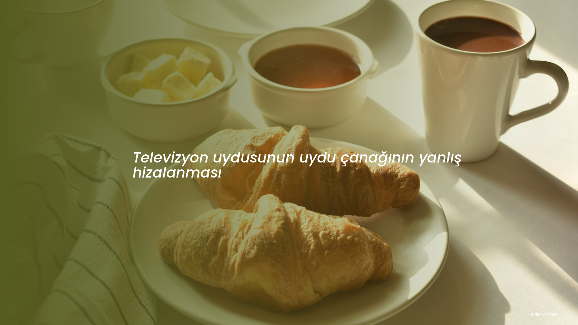 Televizyon uydusunun uydu çanağının yanlış hizalanması