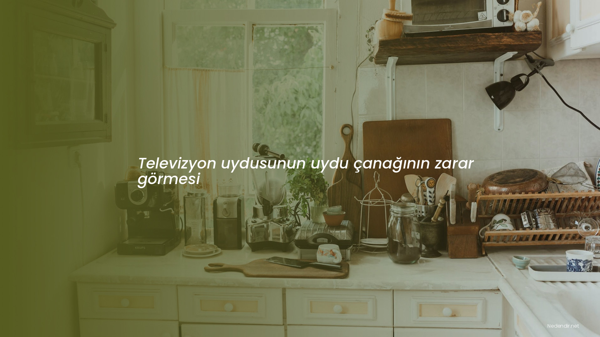 Televizyon uydusunun uydu çanağının zarar görmesi