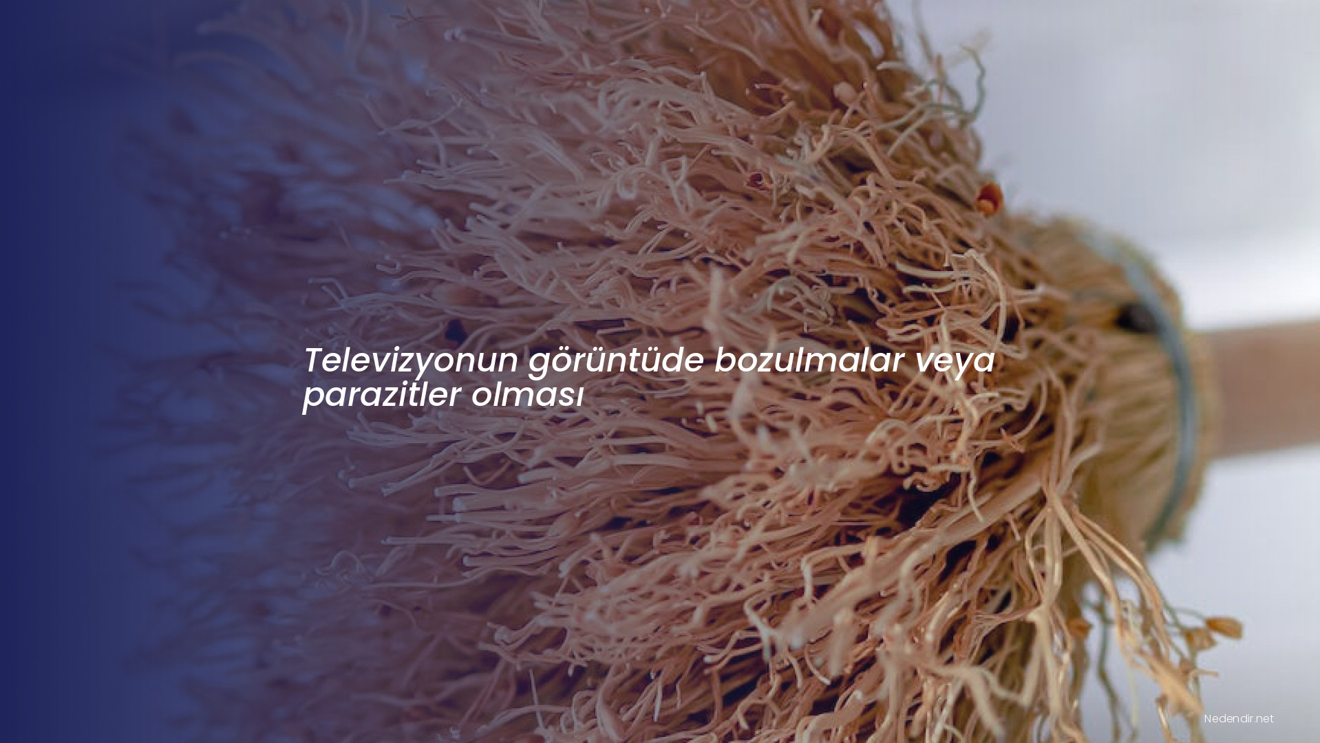 Televizyonun görüntüde bozulmalar veya parazitler olması