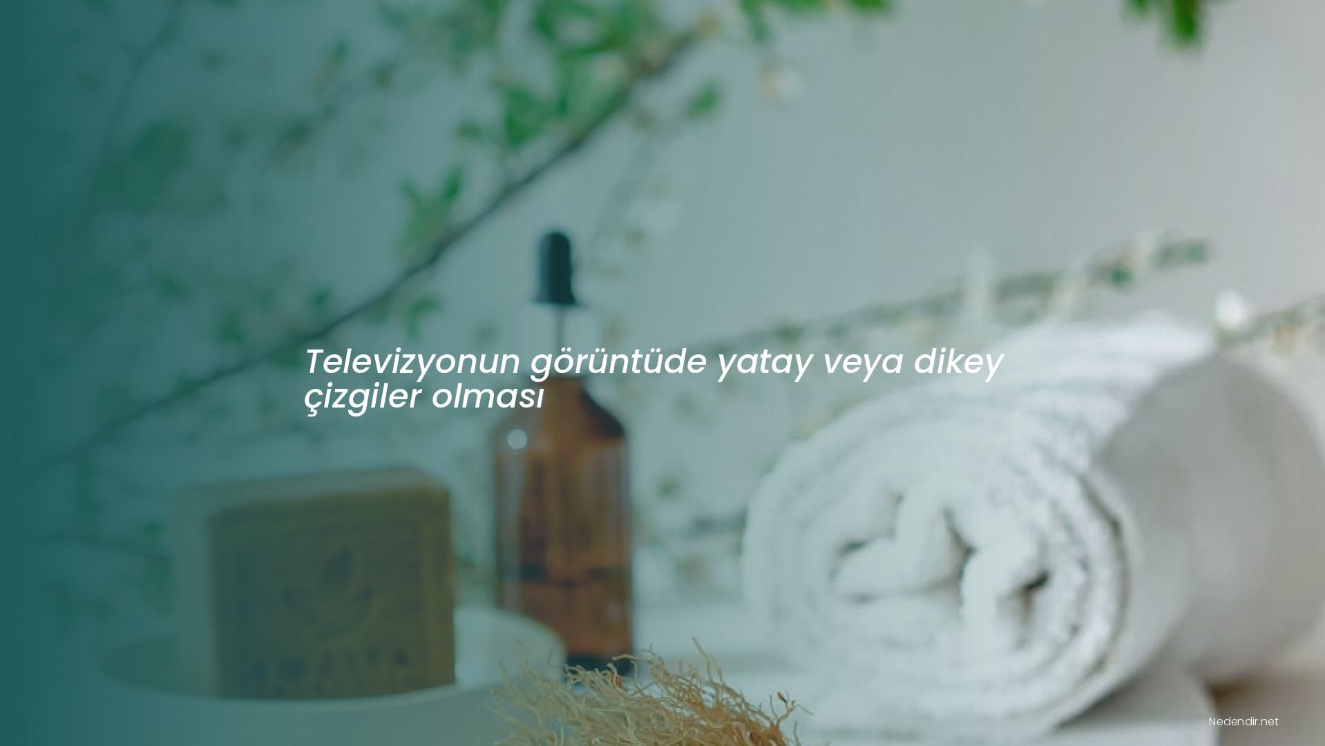 Televizyonun görüntüde yatay veya dikey çizgiler olması