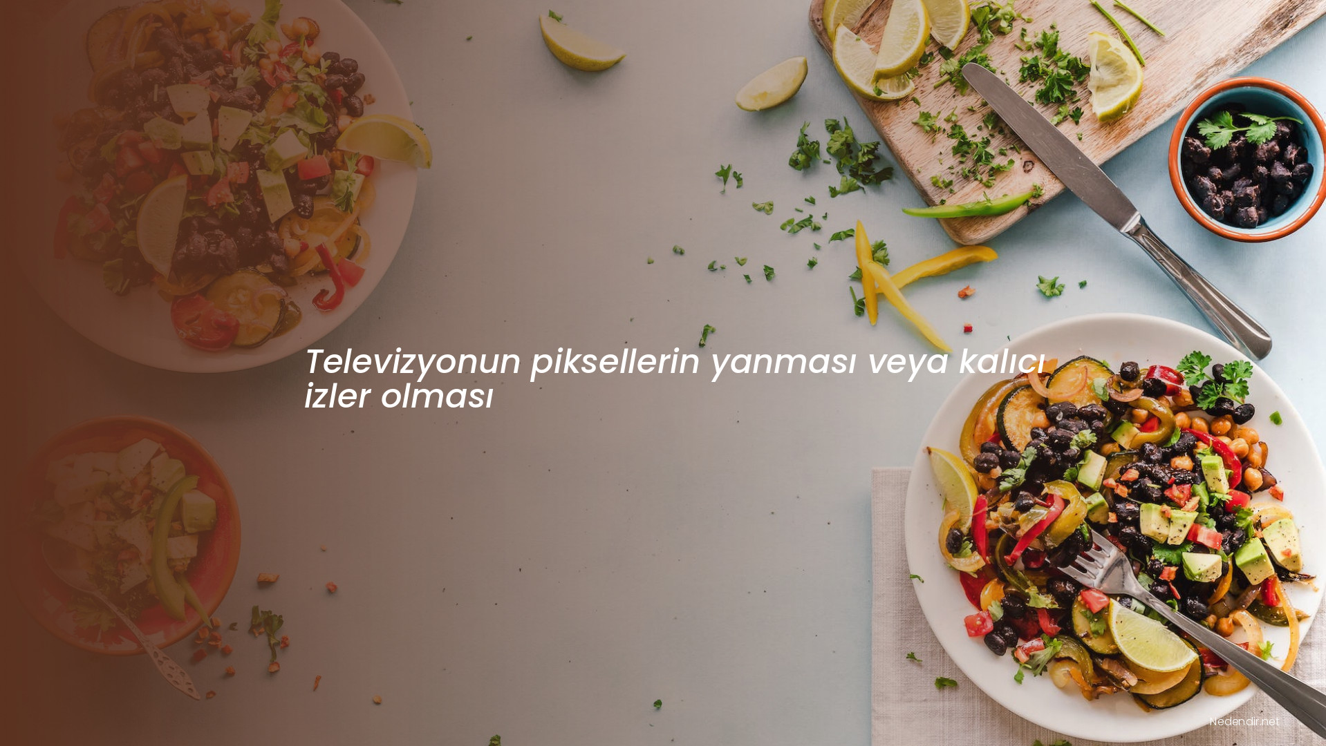 Televizyonun piksellerin yanması veya kalıcı izler olması