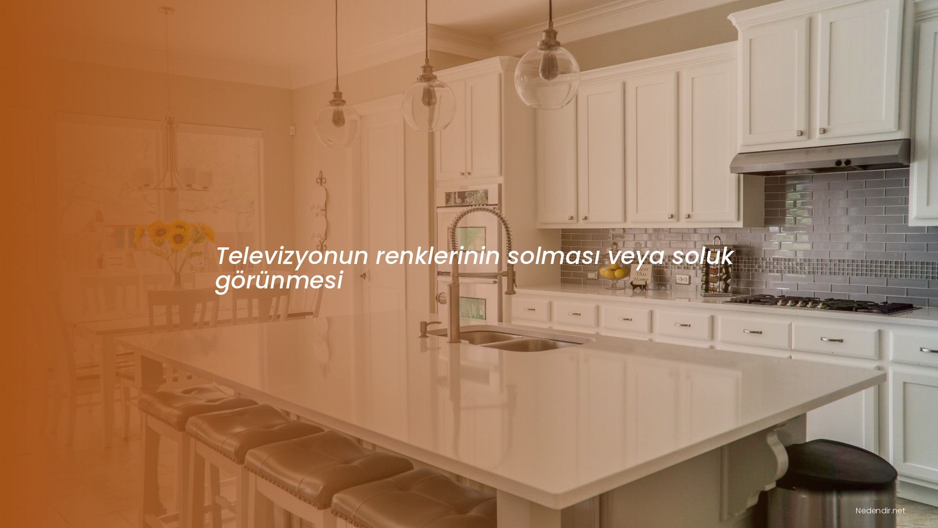 Televizyonun renklerinin solması veya soluk görünmesi