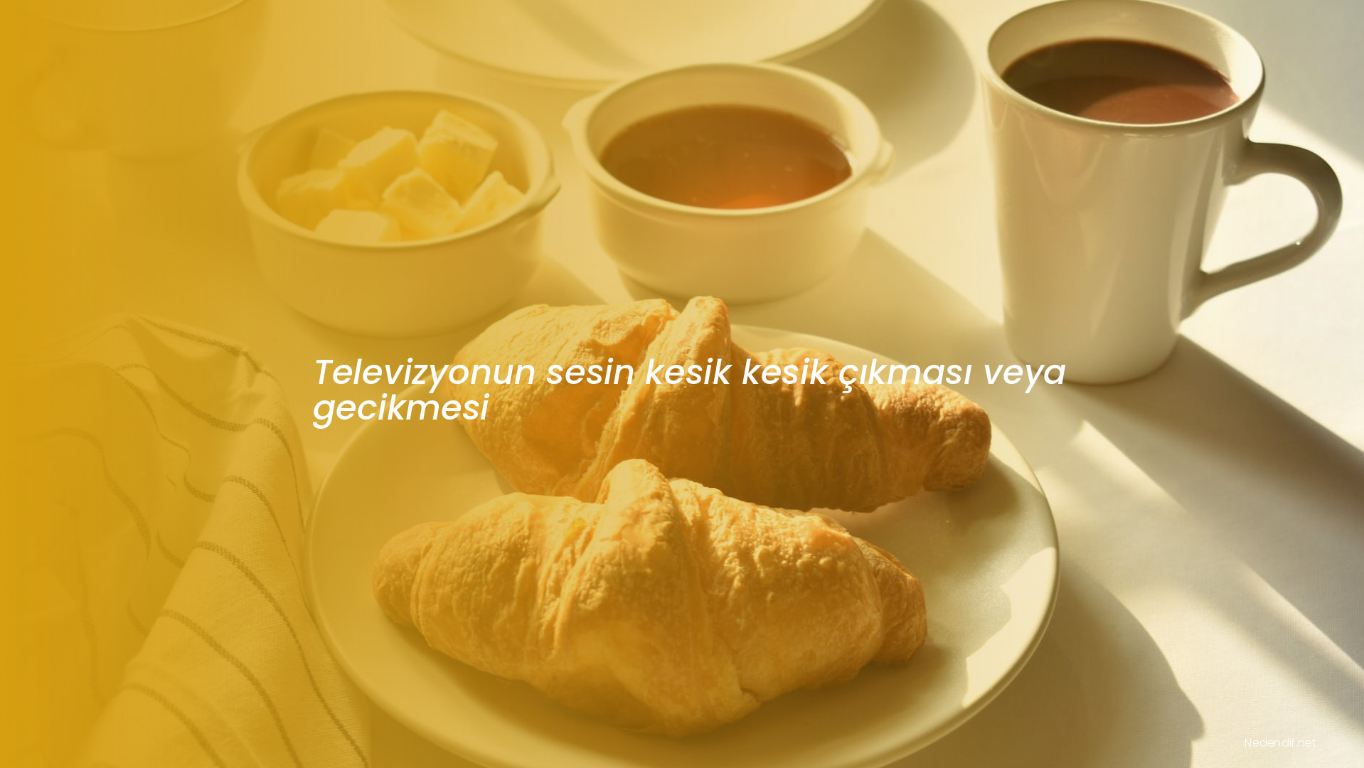 Televizyonun sesin kesik kesik çıkması veya gecikmesi