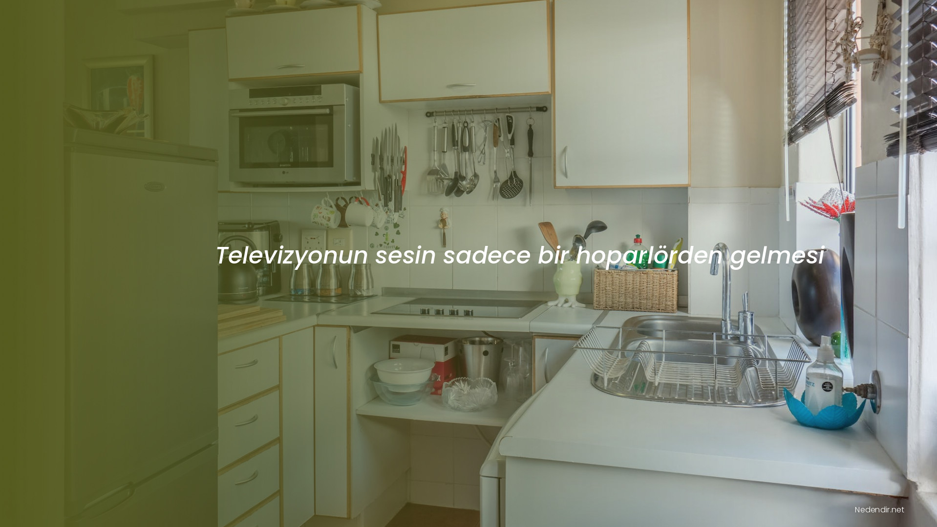 Televizyonun sesin sadece bir hoparlörden gelmesi