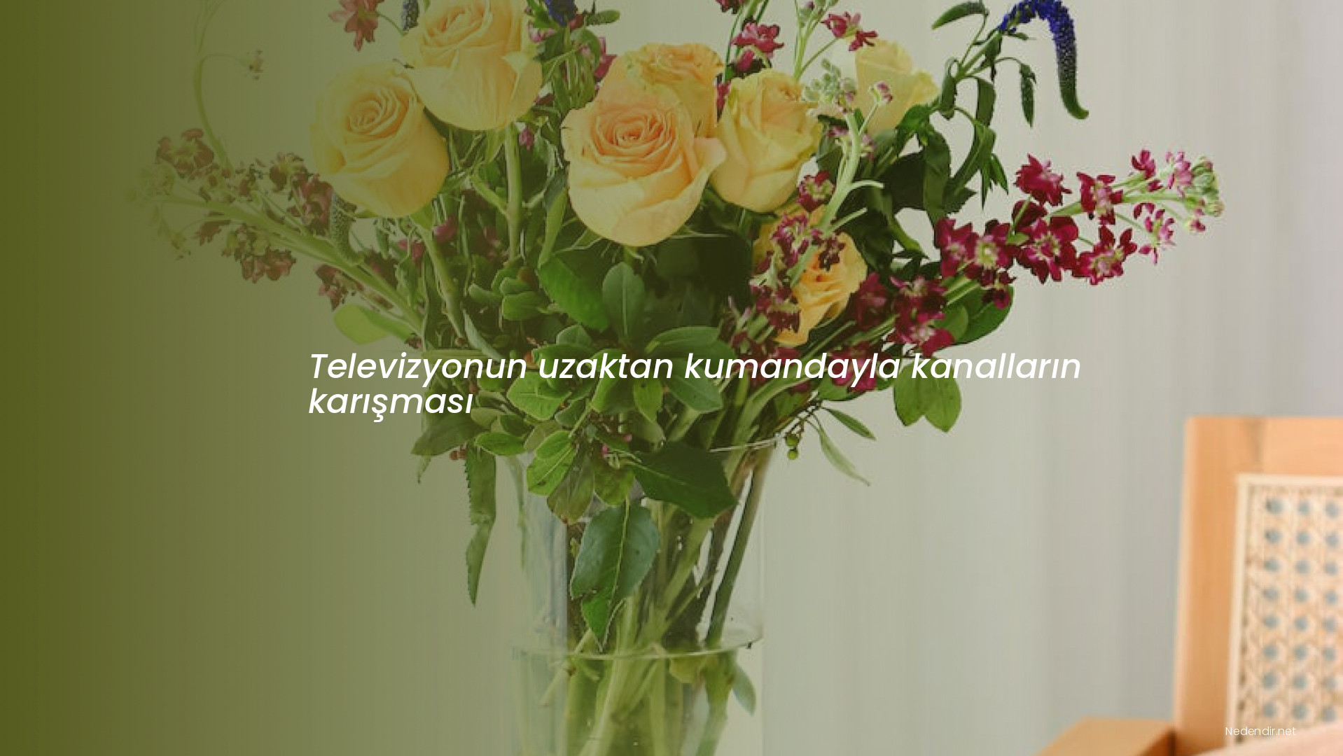 Televizyonun uzaktan kumandayla kanalların karışması