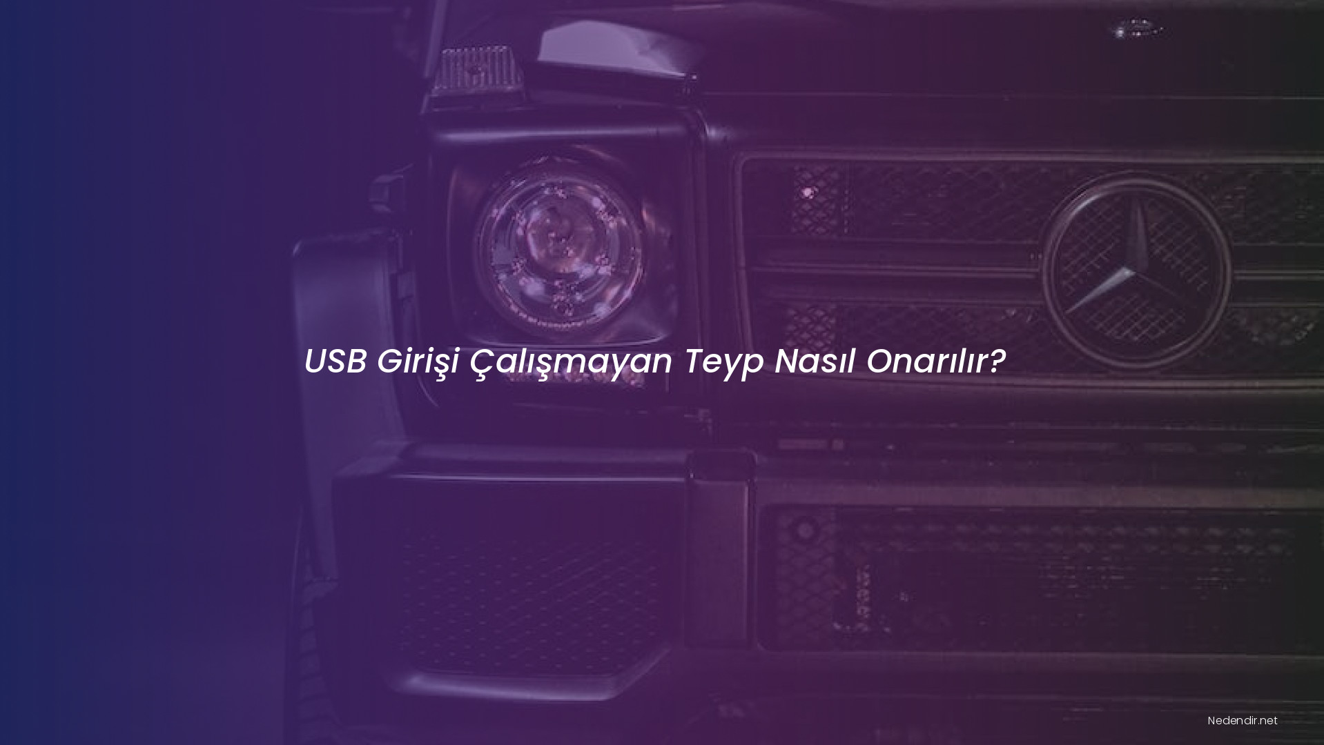 USB Girişi Çalışmayan Teyp Nasıl Onarılır?