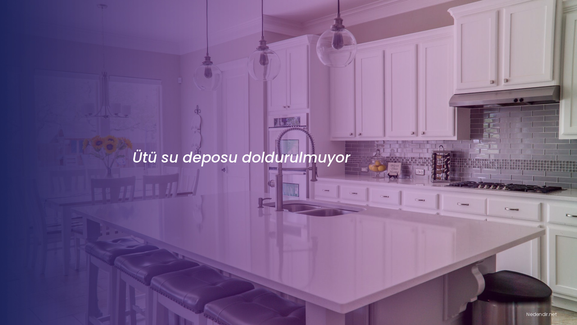 Ütü su deposu doldurulmuyor