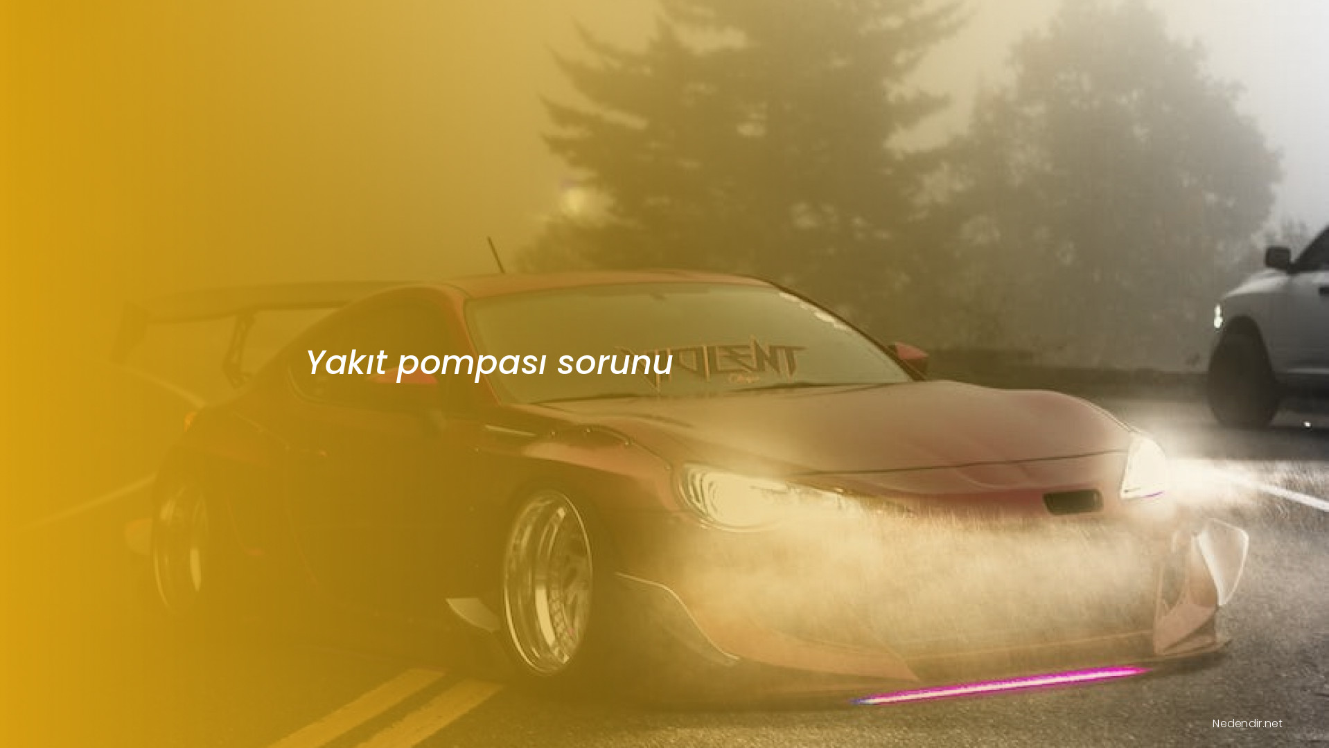 Yakıt pompası sorunu
